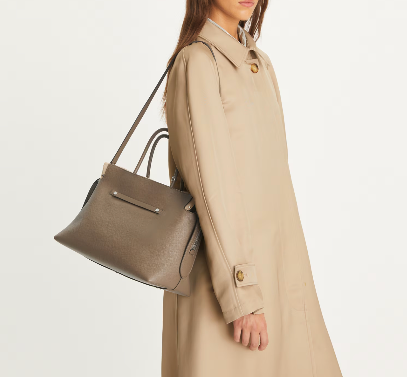 Tory Burch Large Mercer Pebbled Satchel