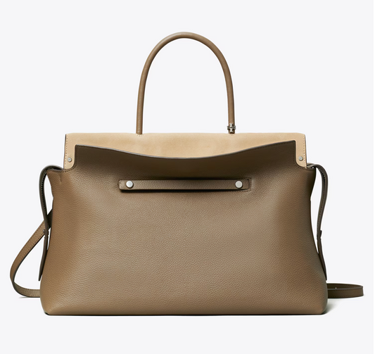 Tory Burch Large Mercer Pebbled Satchel
