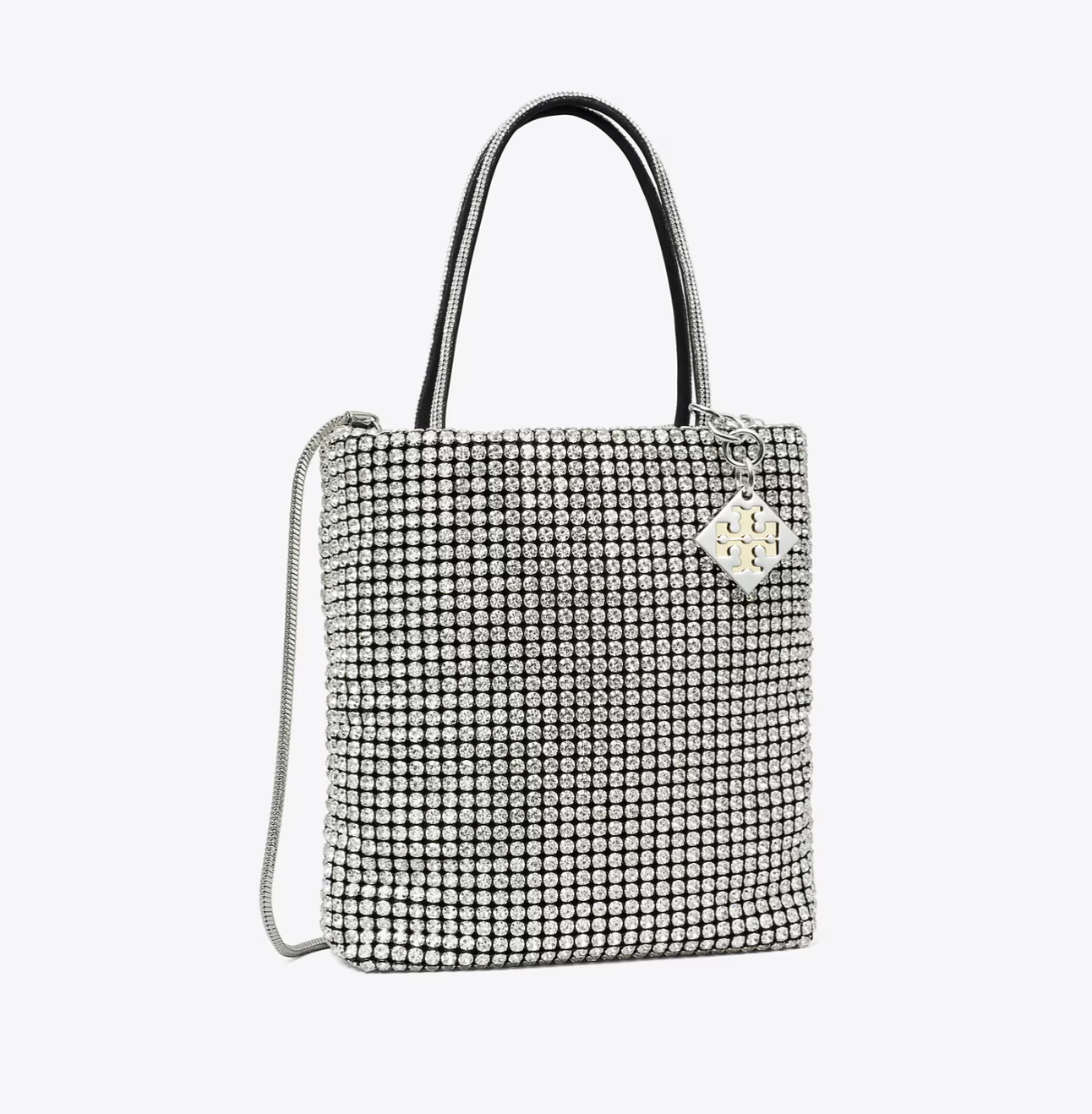 Tory Burch Night Owl Crystal Embellished Mini Tote Bag