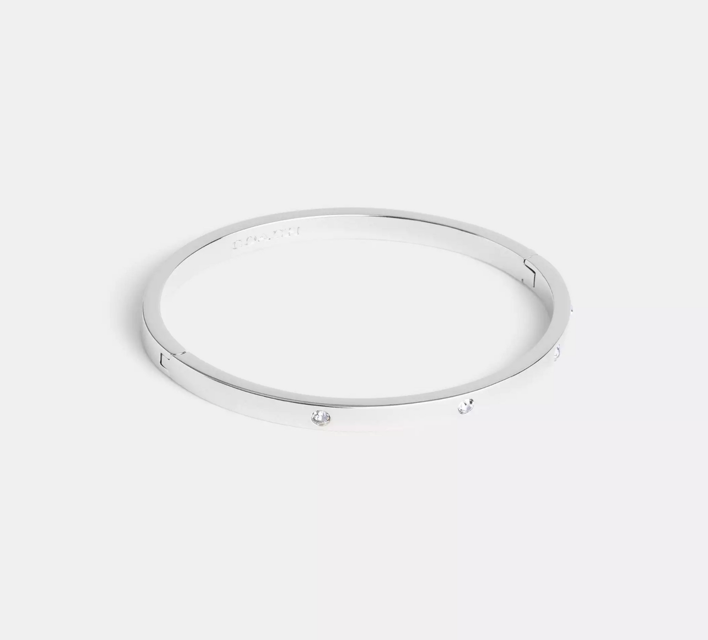 Coach Stone Hinged Bangle