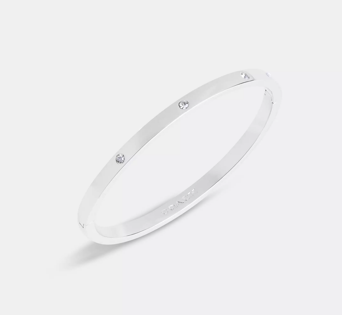 Coach Stone Hinged Bangle