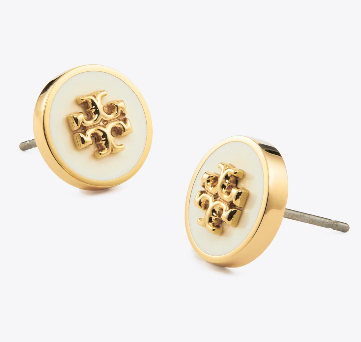 Tory Burch Icon Enamel Circle - Stud Earrings