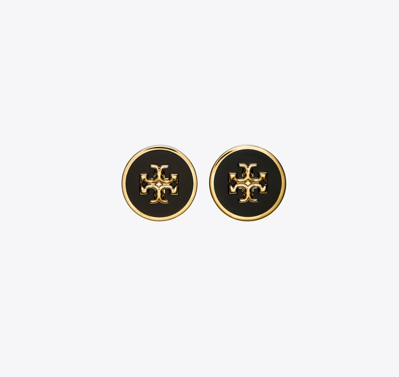 Tory Burch Icon Enamel Circle - Stud Earrings