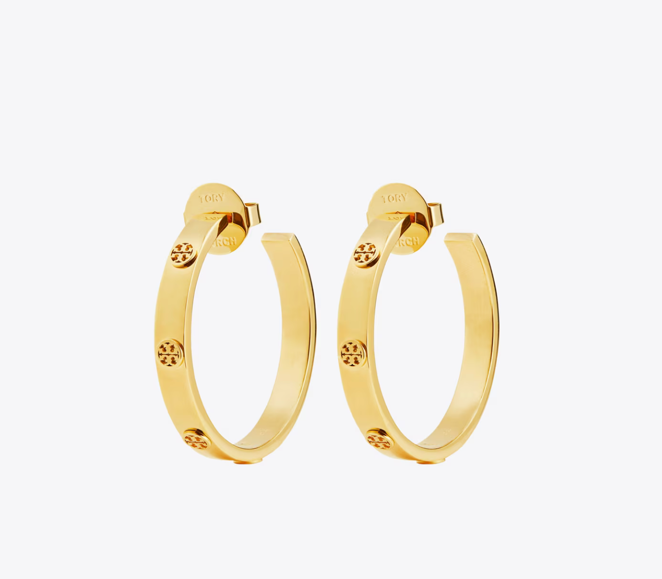 Tory Burch Icon Hoop Earrings