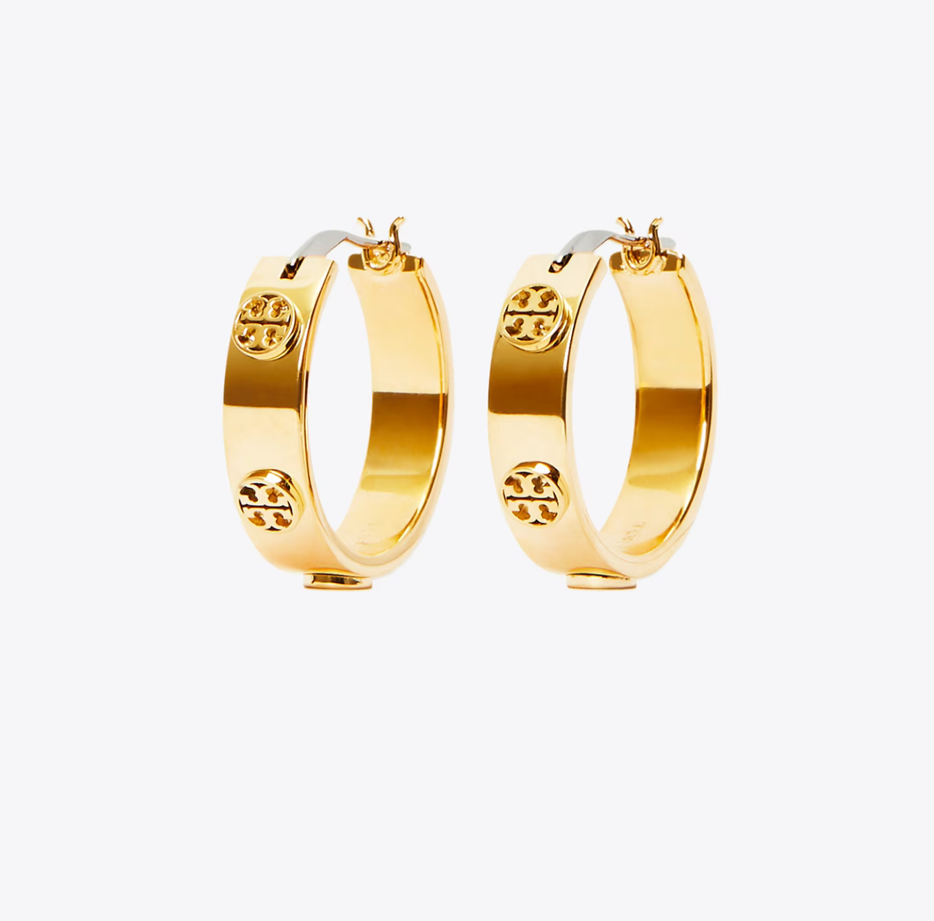 Tory Burch Small Icon Hoop Earrings
