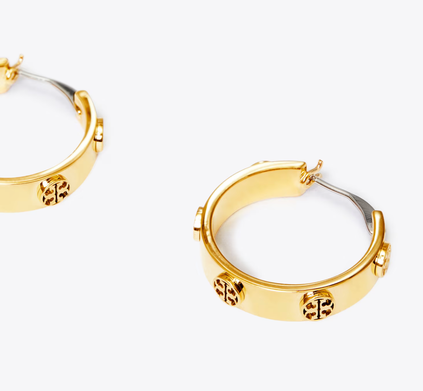 Tory Burch Small Icon Hoop Earrings