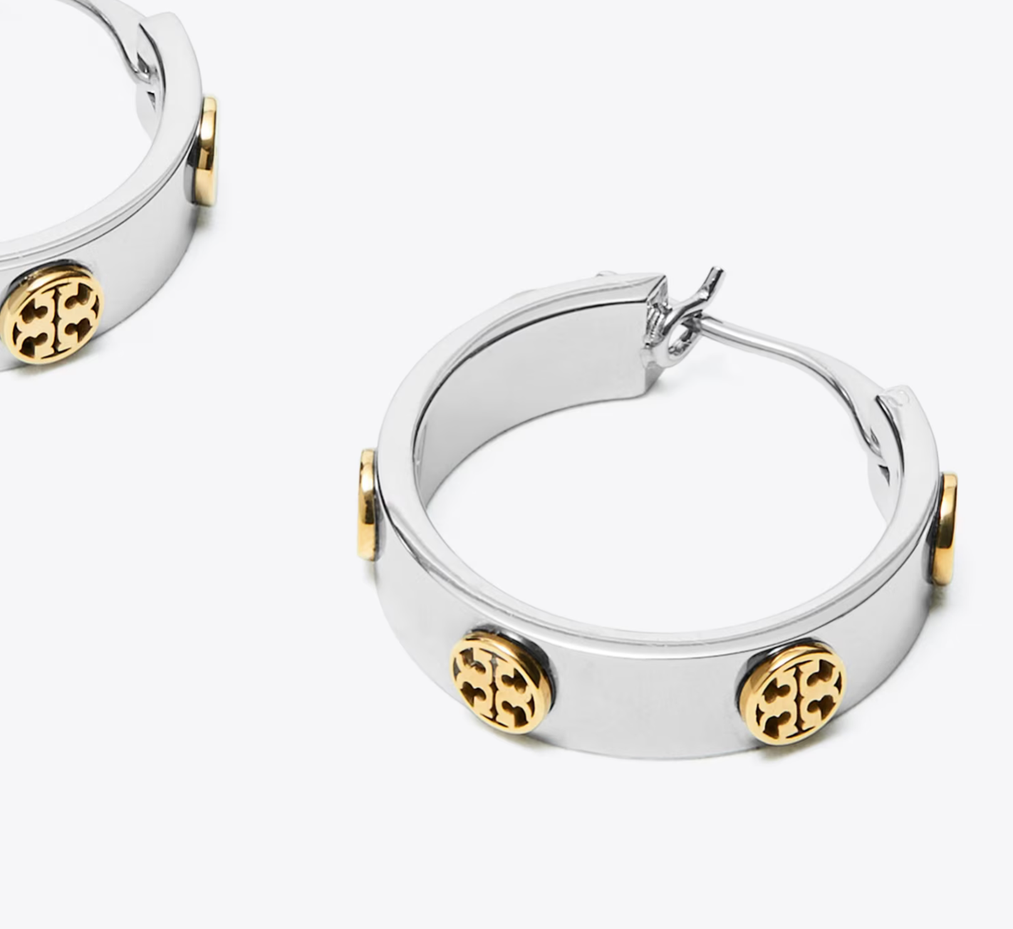 Tory Burch Small Icon Hoop Earrings