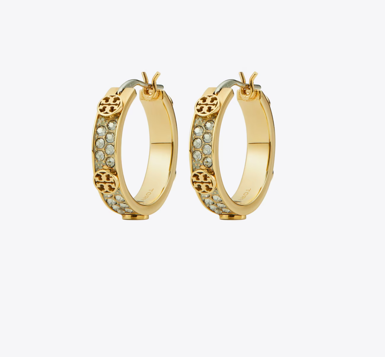 Tory Burch Small Icon Hoop Earrings