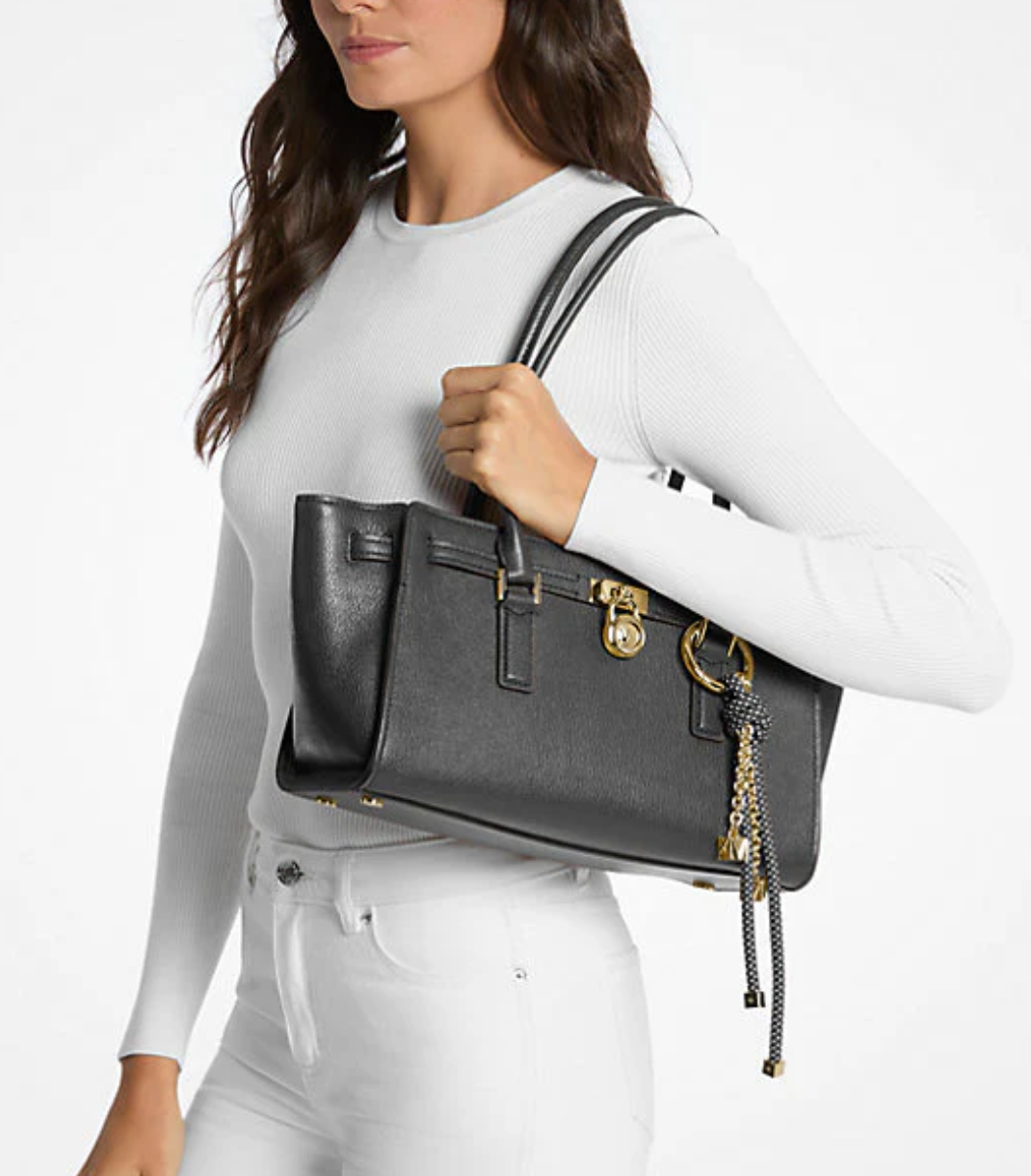 Michael Kors Hamilton Moderne Small Leather Satchel