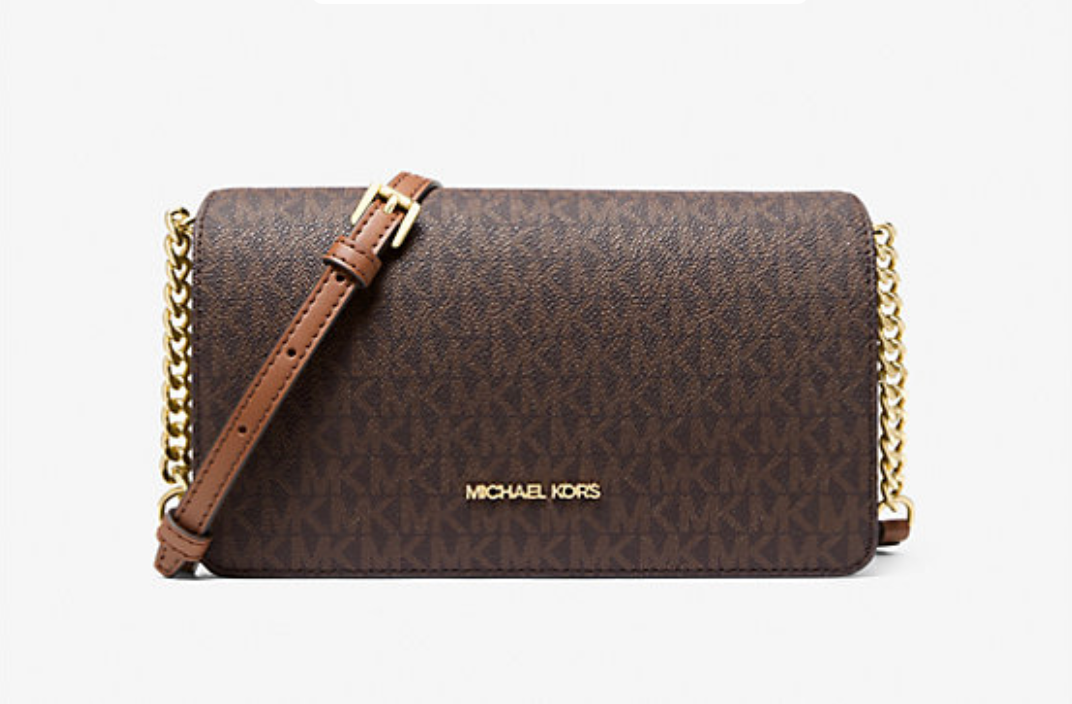 Michael Kors Jet Set Medium Signature Logo Crossbody Bag