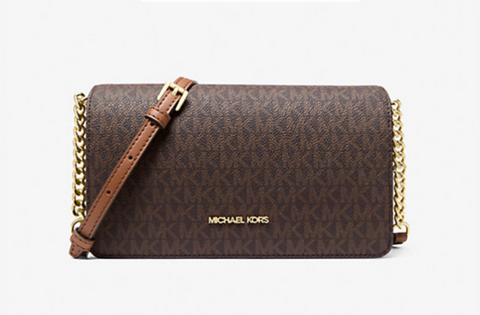 Michael Kors Jet Set Medium Signature Logo Crossbody Bag