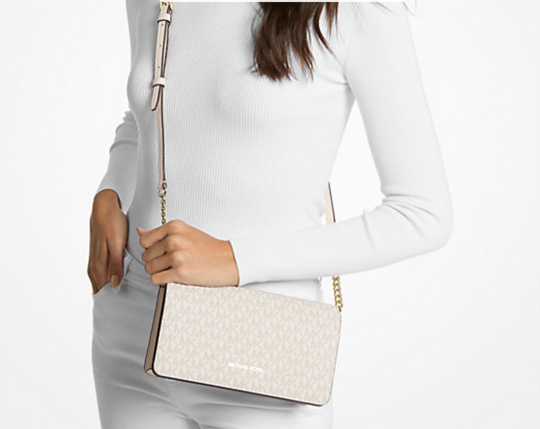 Michael Kors Jet Set Medium Signature Logo Crossbody Bag