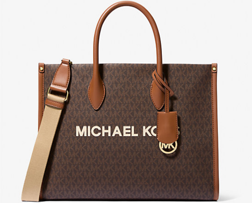 Michael Kors Mirella Medium Signature Logo Tote Bag