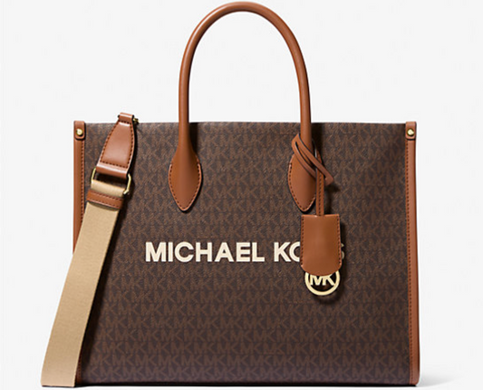 Michael Kors Mirella Medium Signature Logo Tote Bag