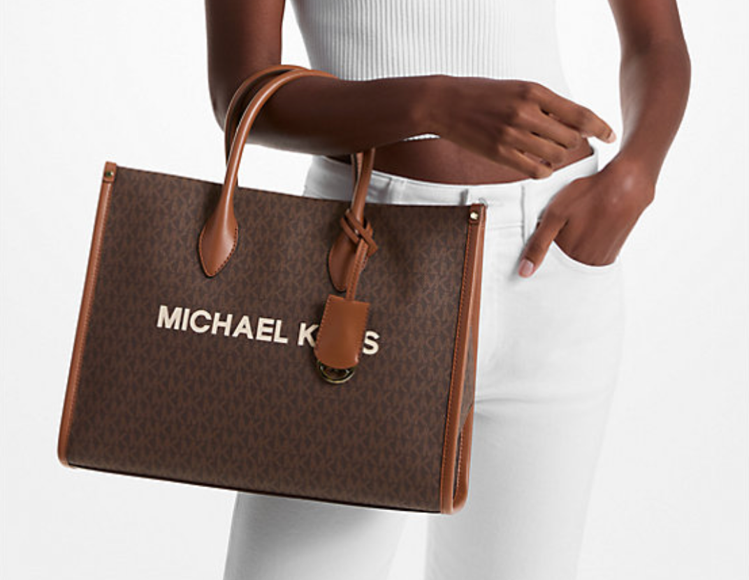 Michael Kors Mirella Medium Signature Logo Tote Bag