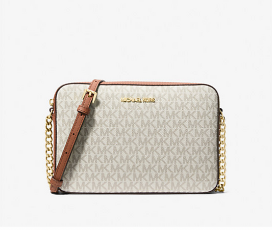 Michael Kors Jet Set Large Printed Logo Crossbody Bag