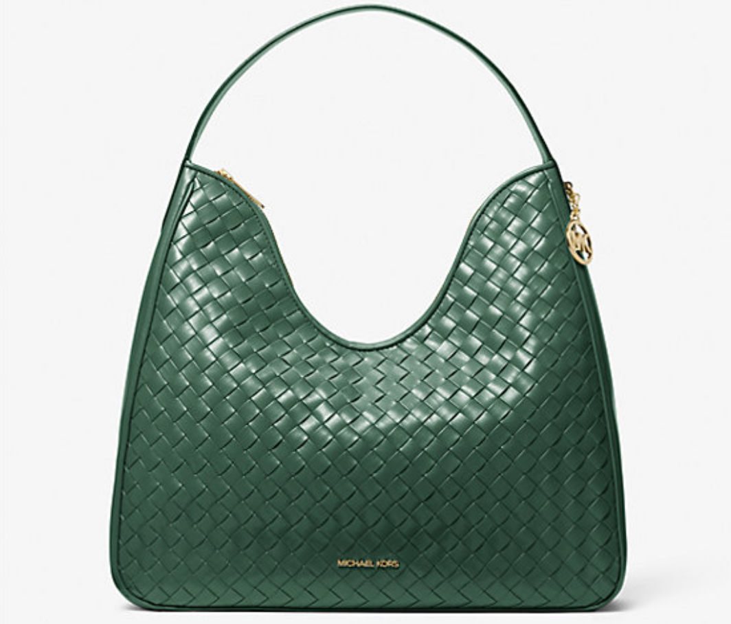 Michael Kors Nayla Medium Woven Shoulder Bag