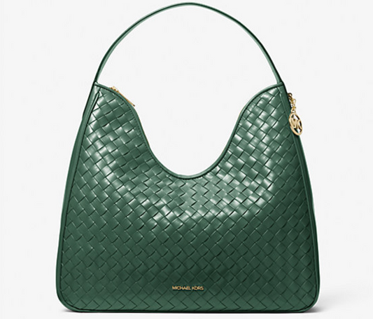 Michael Kors Nayla Medium Woven Shoulder Bag