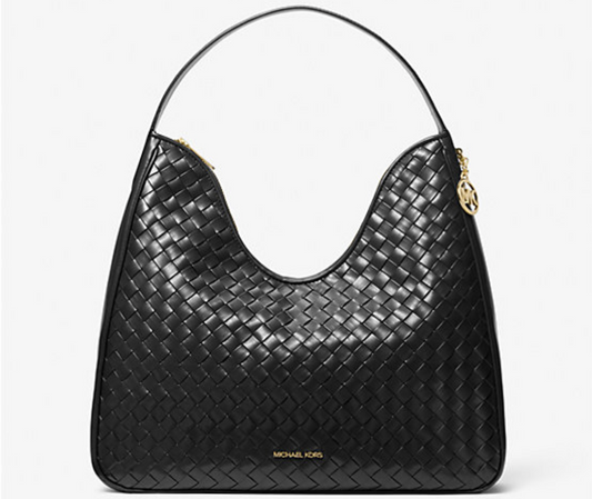 Michael Kors Nayla Medium Woven Shoulder Bag