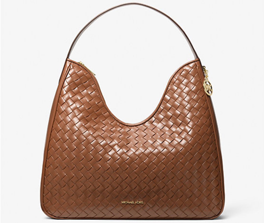 Michael Kors Nayla Medium Woven Shoulder Bag