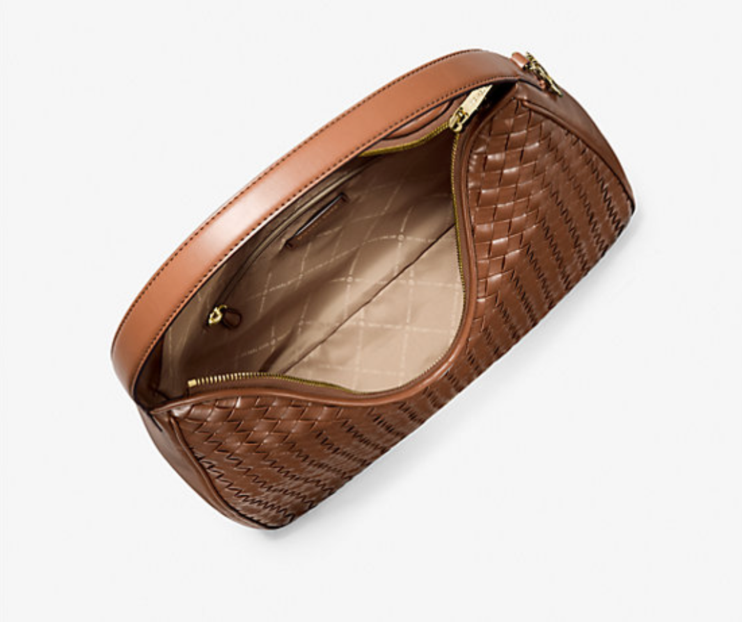 Michael Kors Nayla Medium Woven Shoulder Bag