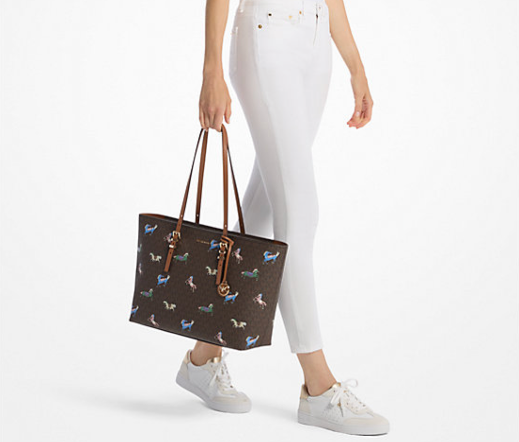 Michael Kors Quinn Large Signature Logo Tote Bag