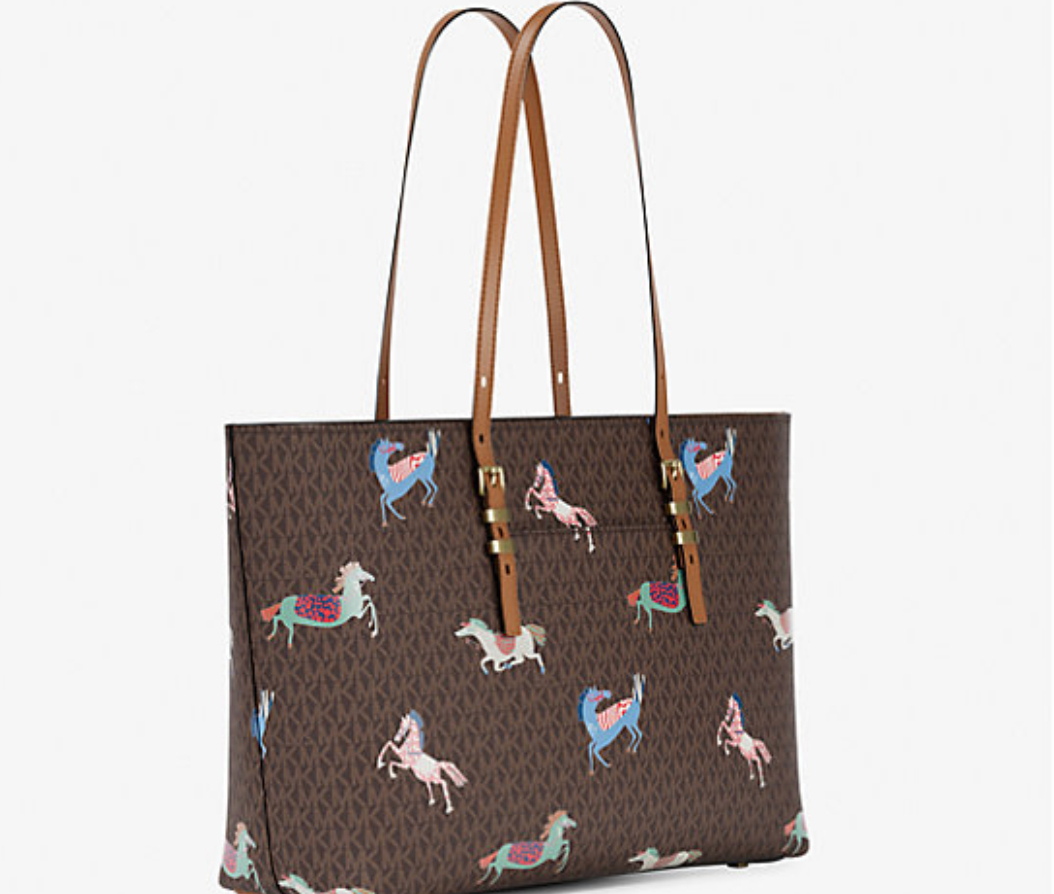 Michael Kors Quinn Large Signature Logo Tote Bag