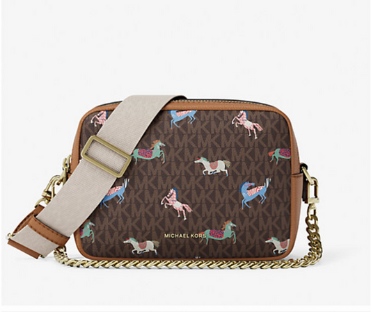 Michael Kors Bryant Medium Signature Logo Camera Crossbody Bag