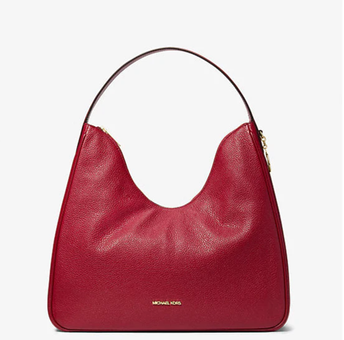 Michael Kors Nayla Medium Pebbled Leather Shoulder Bag