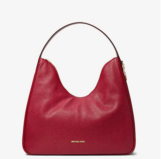 Michael Kors Nayla Medium Pebbled Leather Shoulder Bag