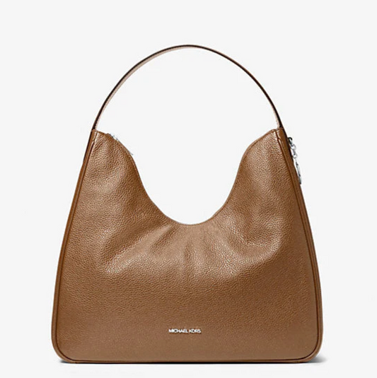 Michael Kors Nayla Medium Pebbled Leather Hobo Shoulder Bag