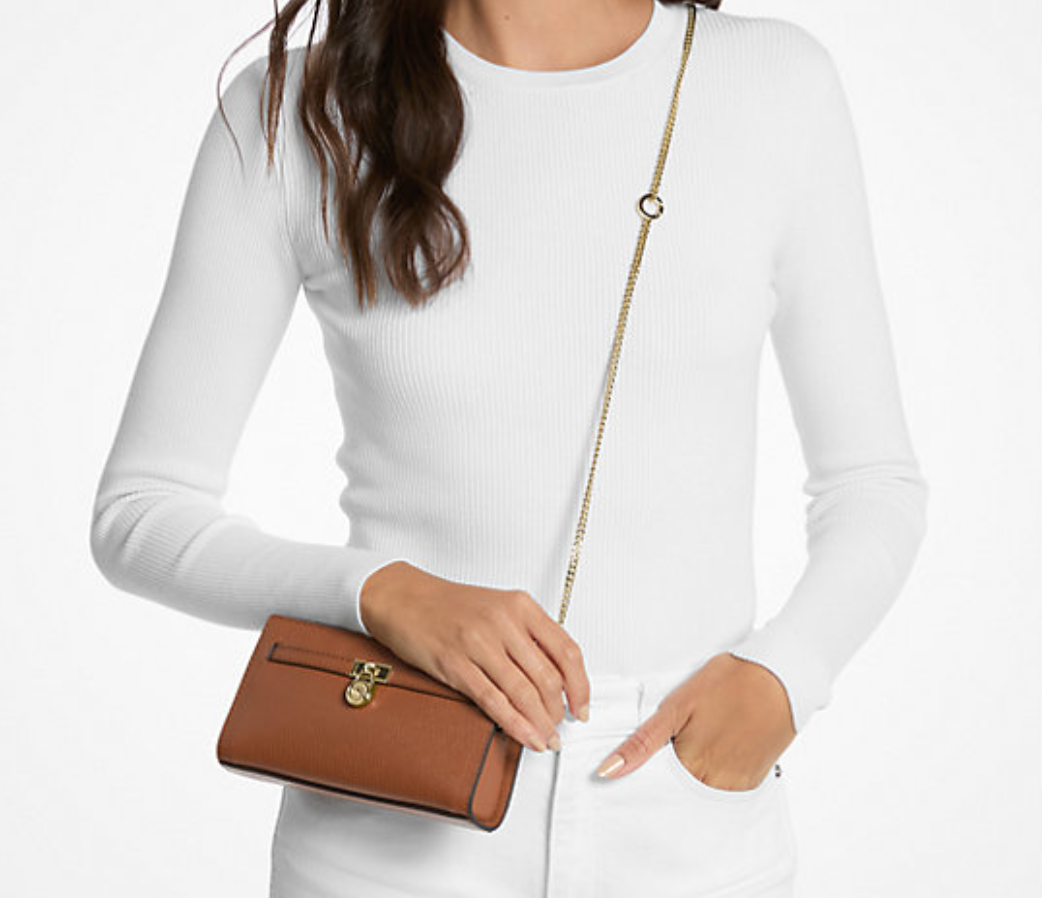 Michael Kors Women's Hamilton Moderne Extra-Small Leather Convertible Crossbody Bag