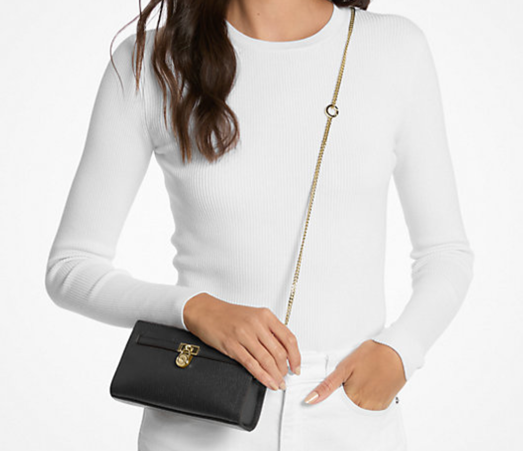 Michael Kors Women's Hamilton Moderne Extra-Small Leather Convertible Crossbody Bag
