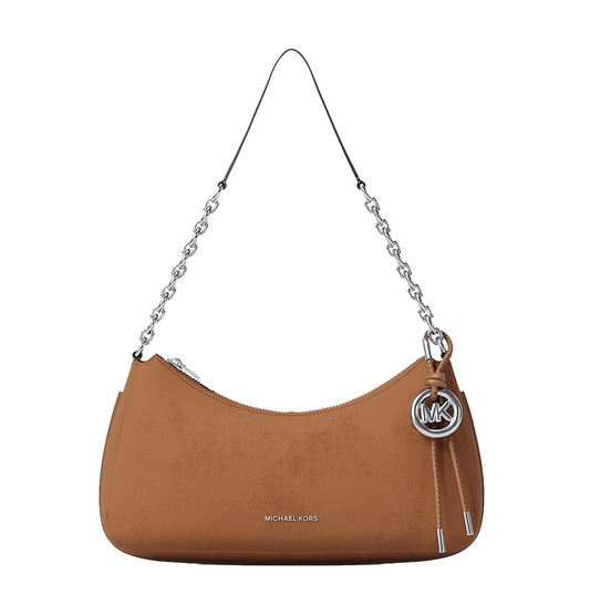 Michael Kors Women's Nolita Medium Nubuck Chain Pochette Bag Dress Blues/Silver