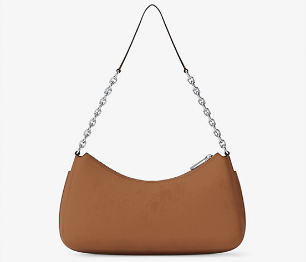 Michael Kors Women's Nolita Medium Nubuck Chain Pochette Bag Dress Blues/Silver