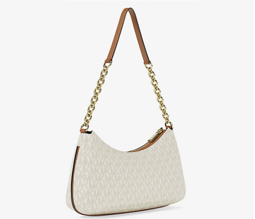 Michael Kors Women's Nolita Medium Signature Logo Chain Pochette Bag