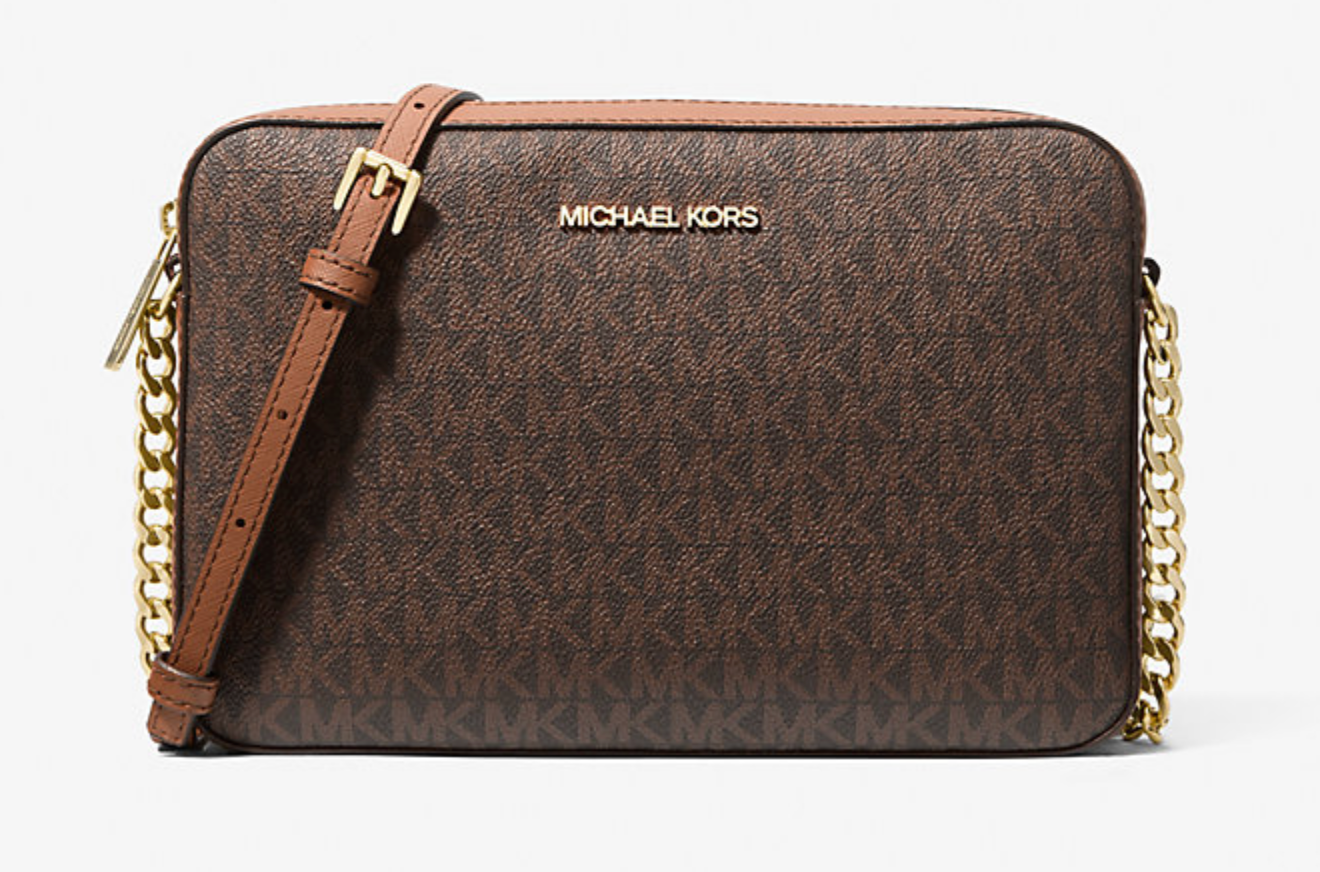 Michael Kors Jet Set Large Printed Logo Crossbody Bag