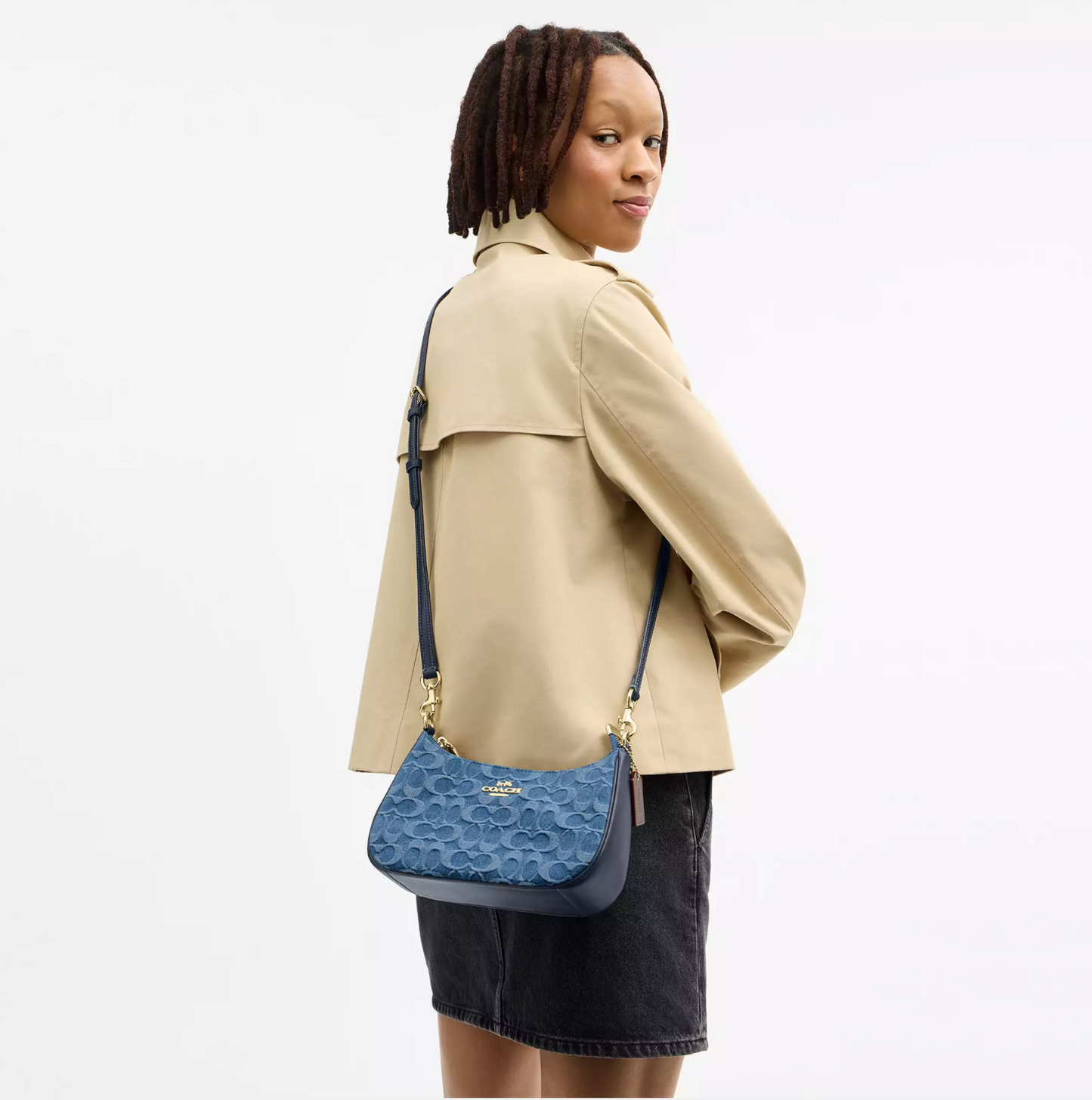 Coach Teri Shoulder Bag In Signature Denim