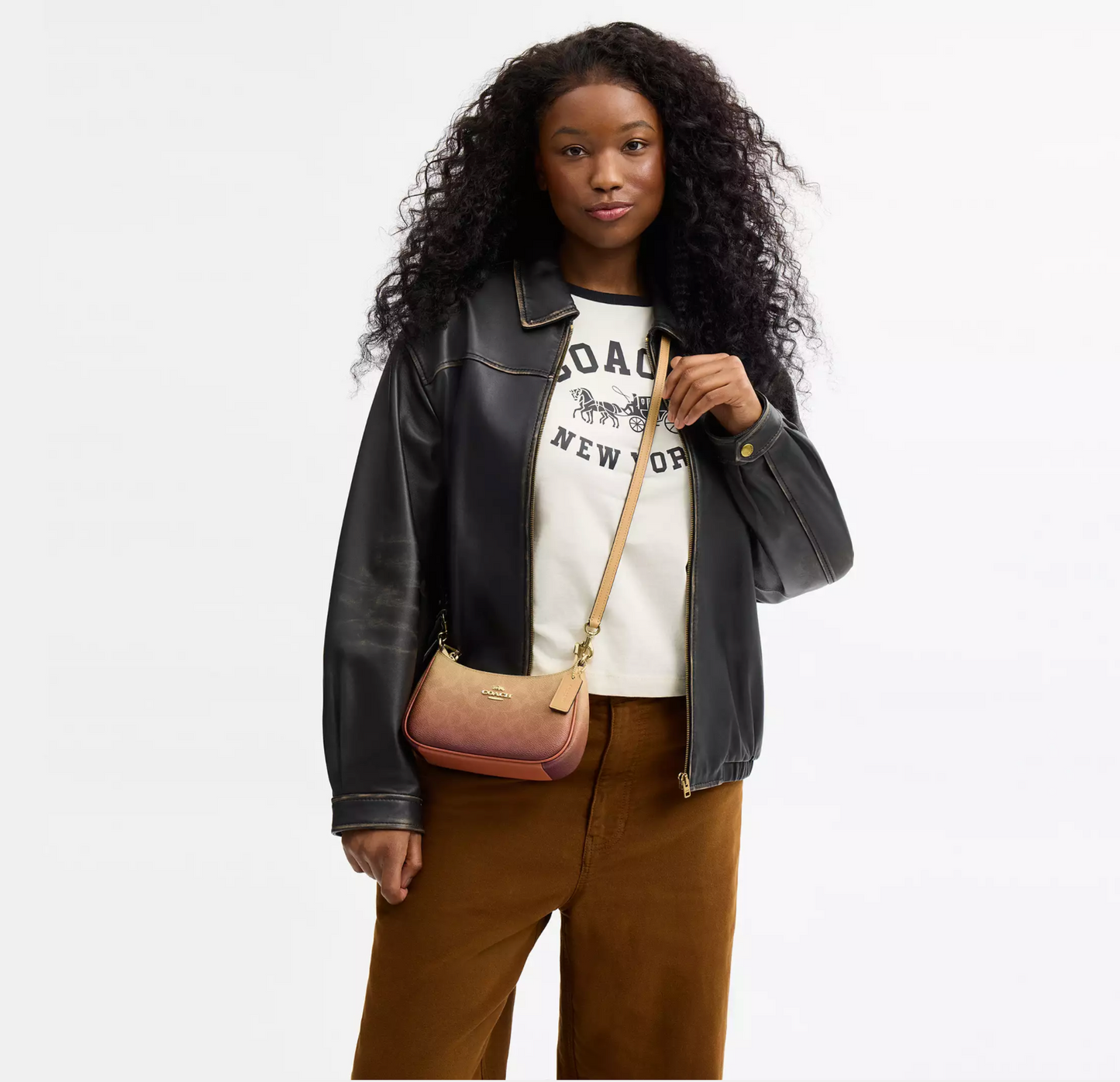 Coach Teri Mini Crossbody Bag In Ombre Signature