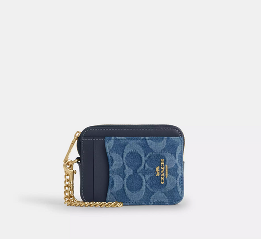 Coach Zip Card Case Kartlık