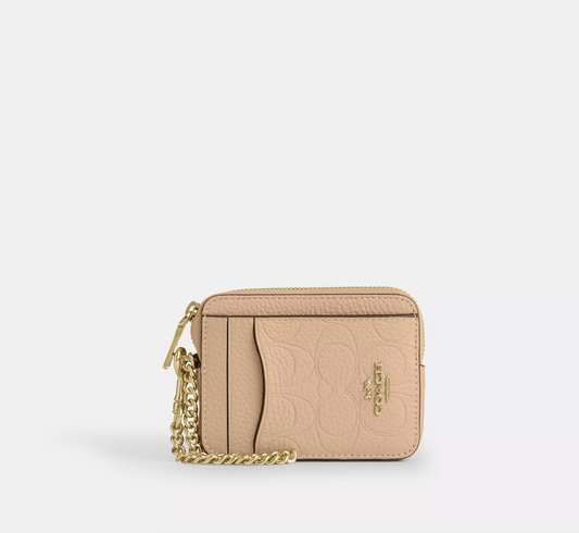 Coach Zip Card Case Kartlık