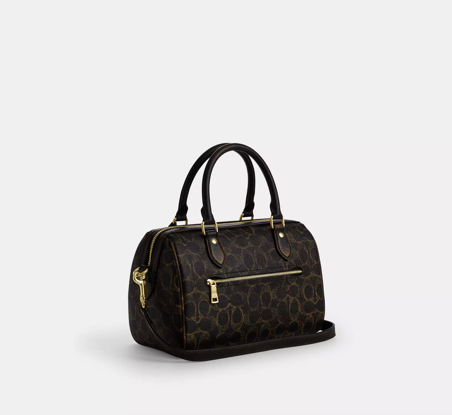Coach Rowan Satchel Bag In Signature Leather Kadın Deri Çanta