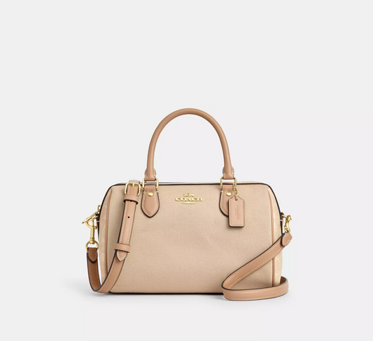 Coach Rowan Satchel Bag In Colorblock