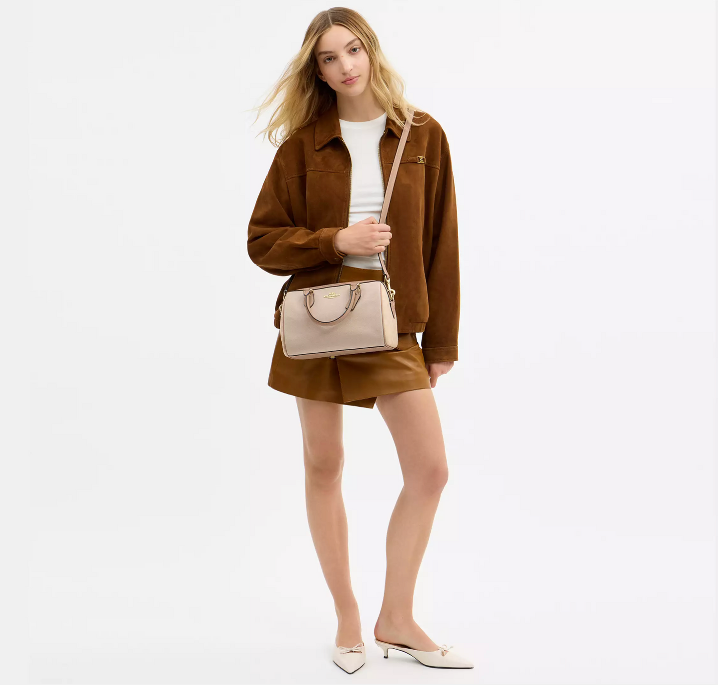 Coach Rowan Satchel Bag In Colorblock