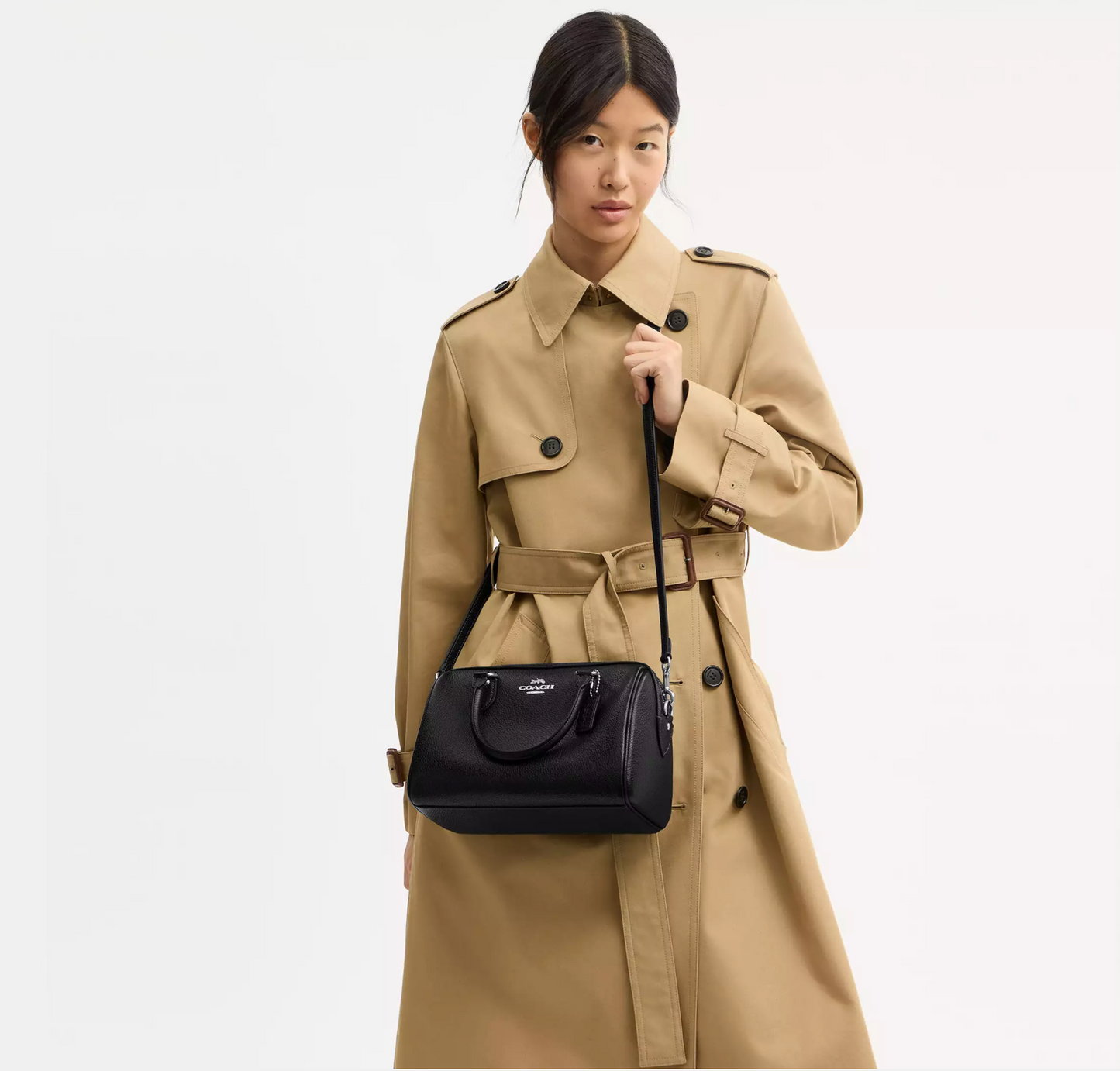 Coach Rowan Satchel Bag Kadın Deri Çanta