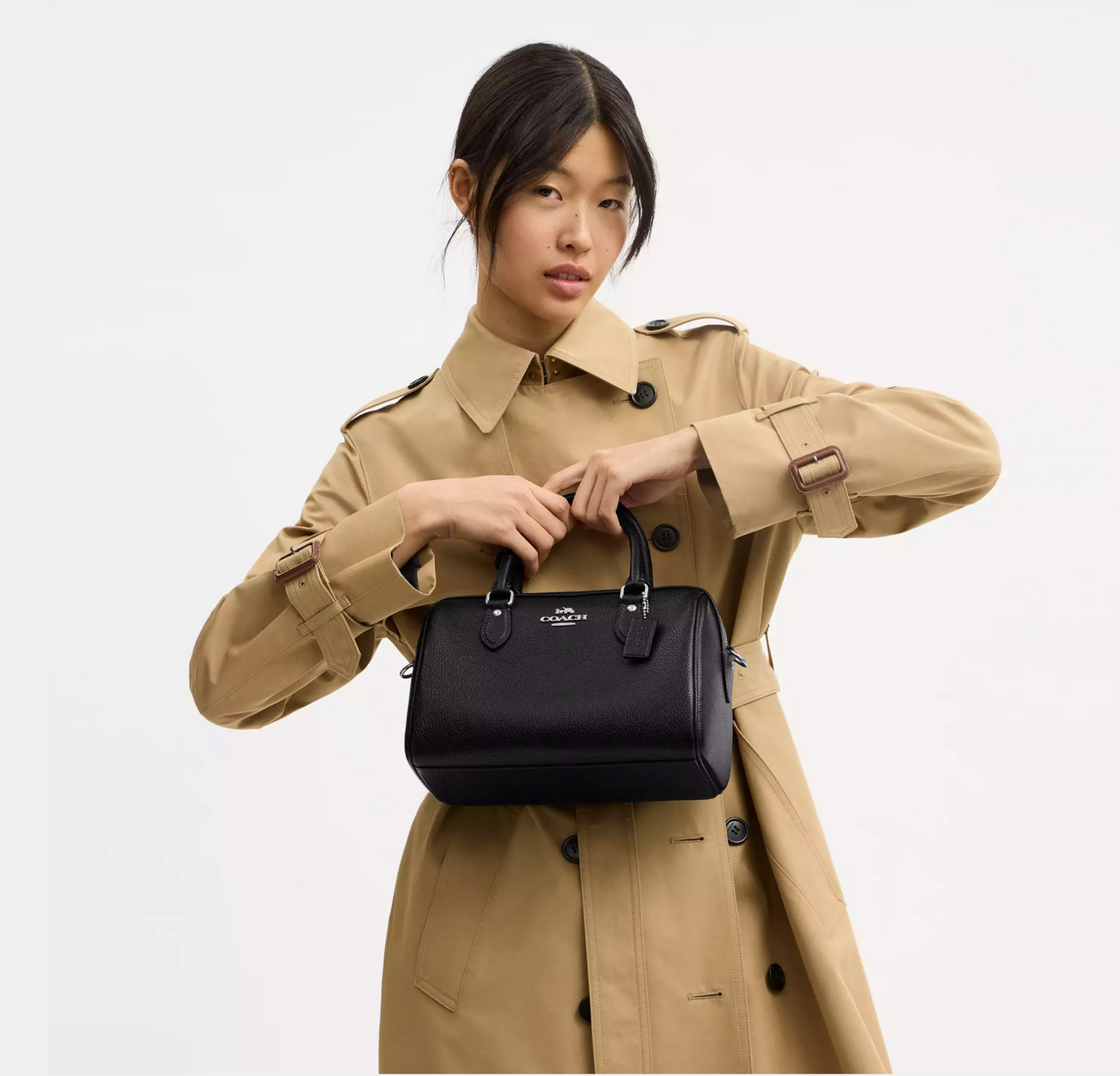 Coach Rowan Satchel Bag Kadın Deri Çanta