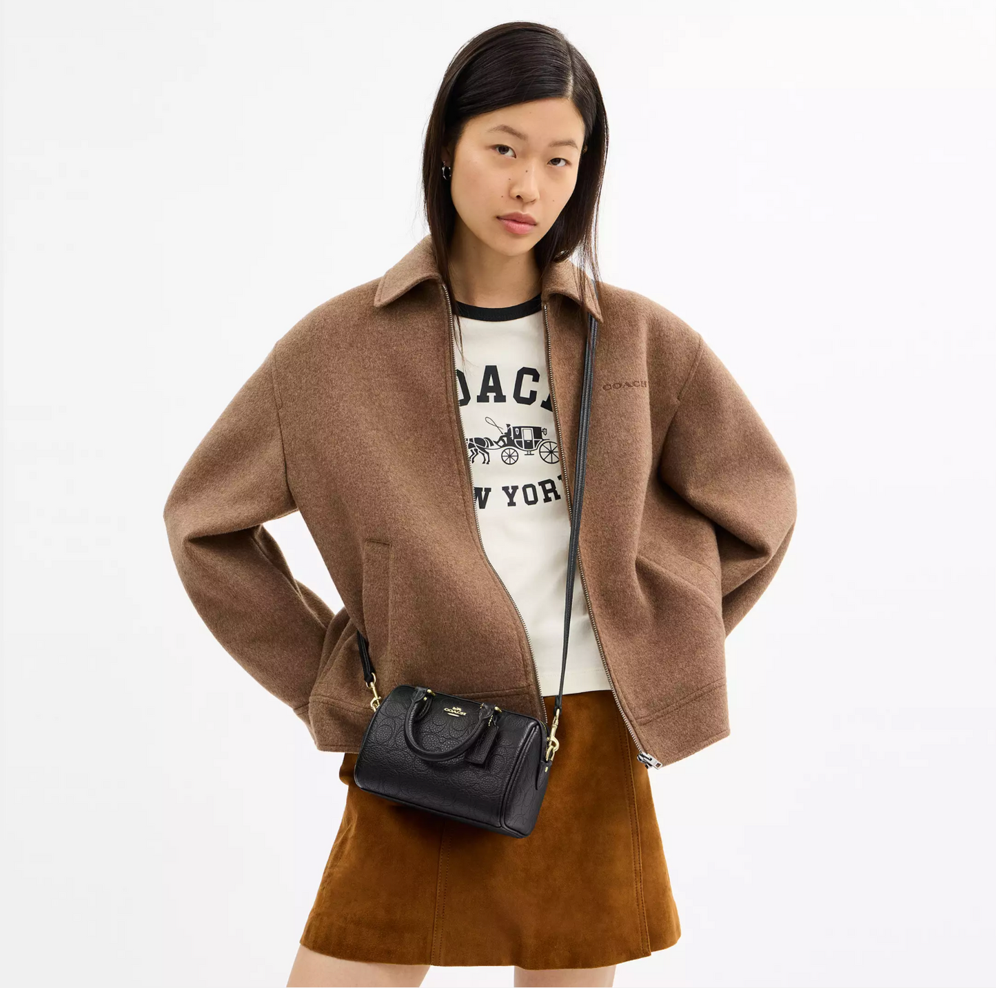 Coach Mini Rowan Crossbody Bag In Signature Leather