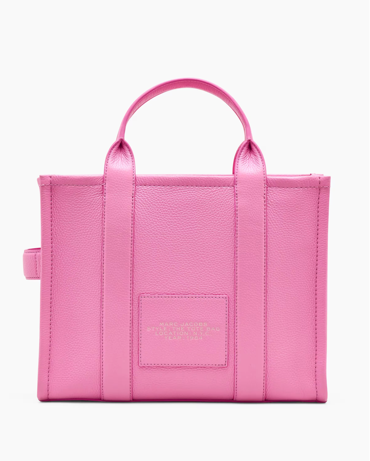 Marc Jacobs Leather Medium Tote Bag-Petal Pink