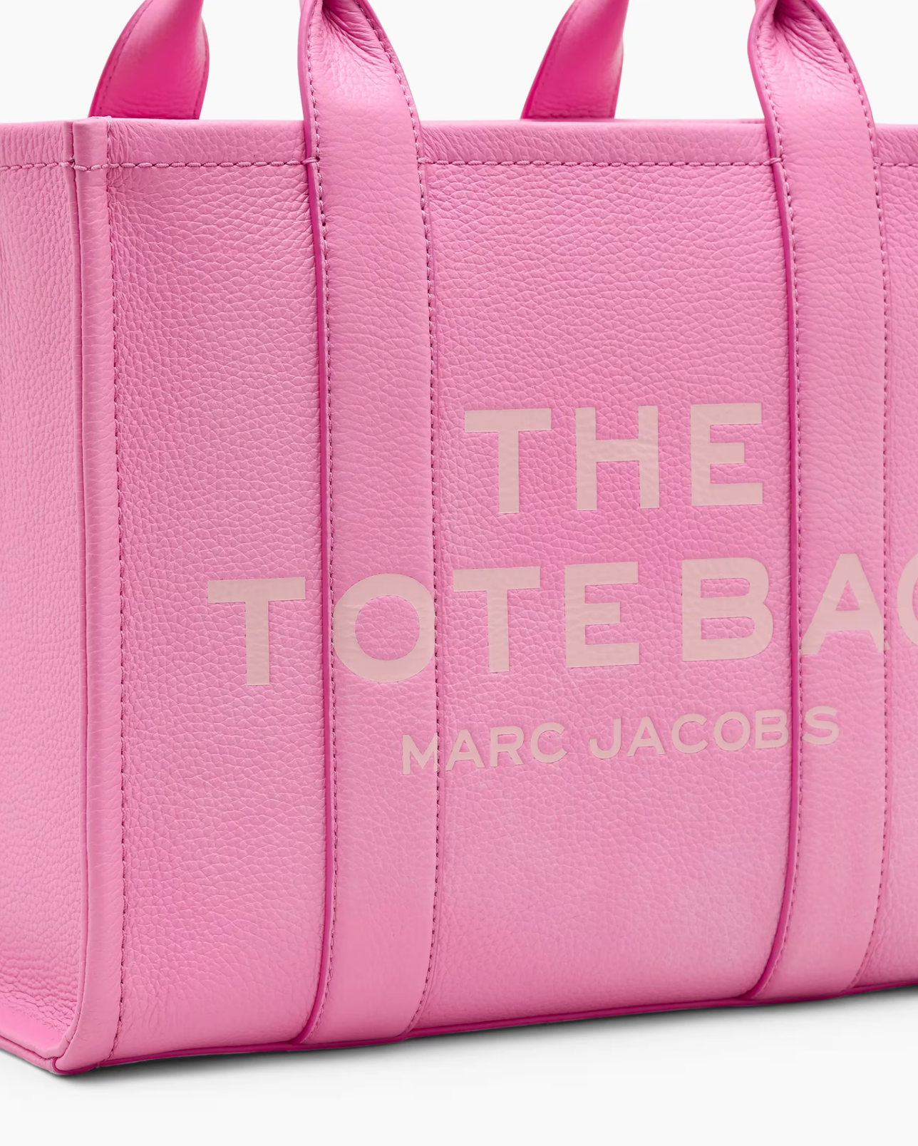Marc Jacobs Leather Medium Tote Bag-Petal Pink