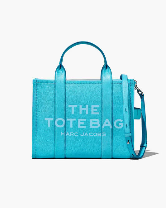 Marc Jacobs Leather Medium Tote Bag-Pool